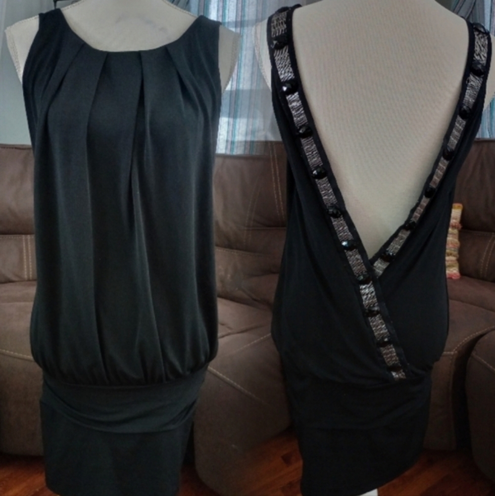 Jodi Kristopher open back dress